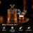 Electric Whiskey Smoker Kit, Cocktail Whiskey Smoker Infuser Kit with 6 Flavors Wood Chips Whiskey Gifts for Birthday Bourbon for Man Dad, Husband Boyfriend Drink Lover