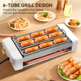 Electric 12 Hot Dog 5 Roller Commercial Sausage Grill Cooker Machine 800W, Food Service Equipment, Grilling, Compact Grill Cooker, Professionalgrade Machine, Commercialgrade Materials, Durable Construction, Multiring Grill, Barbecue Grill, Rotisserie Grill Kit with Motor, Grill Portable, Electric Barbecue Grill, Indoor Grill, Outdoor Cooking, Commercial Grilling, Multiring Design, Professionalgrade Equipment, Longlasting Grill, Heavyduty Materials, Grilling Machine,