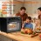 12-in-1 Portable Air Fryer Toaster Oven with Grill, Broil & Convection Bake - Large Capacity 6.34gal Stainless Steel Oven, 1400W Power, LED Touchscreen & Knob Control, Compact Design Suitable for, Dorm, RV - Quick & Easy Multi-Function Appliance