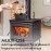 Cast Iron Wood Stove Steamer & Humidifier - 2.5 Quart Rust-Resistant Indoor Heater-Free Heater-like Warmth, Matte Black Finish with Lattice Top, Patented Non- Design for Home, Office, or Spa-like Moisture - Multi-Use Stove