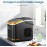 Portable Compact Ice Maker Machine with Self-Cleaning System, 24 lbs/Day & 24-Hour Operation, Digital Display & Timer, 2 Sizes (S/L) with Scoop & Basket - Countertop Ice Maker for Home, RV, Office, Bar, Coffee Station - Compatible with Milk, Drinks, Coffee - 120V, US Plug, 120W, 1.06gal Mini Fridge Design, Ideal for Small Spaces, Energy-Efficient, No Batteries Required, Perfect for Pairing with Milk/Drinks/Coffee, Compact & Portable for Indoor/Outdoor Use, Great for RVs and Bars, Ice