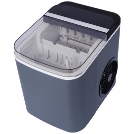 Portable Countertop Ice Maker Machine with Self-Cleaning Function, 9 Cubes in 6 Mins, 26 lbs/Day, Compact Design with Basket & Scoop, 165W High-Efficiency, 110-120V, US Plug for Home & Kitchen Use, Ice Maker Machine for Countertop, Kitchen Appliance, Modern Kitchenware, Durable Construction, Home Appliance, Sleek Appliance, Sturdy Build, Small Space Living