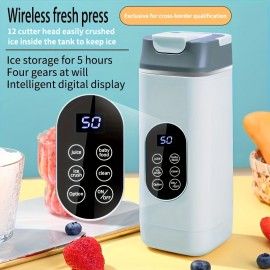 - Ice Crusher & Blender with Temperature Control - Adjustable Speed Baby Food Maker, Smoothie Processor, Keep-Cool Function, Portable Handheld for Ice Cubes, Purees, No (Low Voltage for