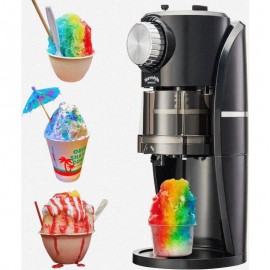 Shaved Ice hine Snow Cone hine Equipped With Stainl Steel Blade Adjustment Knob to Freely Adjust the Thickn of the Snowflakes and 2 Reusable Plastic Ice Mold Cup