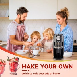 Shaved Ice hine Snow Cone hine Equipped With Stainl Steel Blade Adjustment Knob to Freely Adjust the Thickn of the Snowflakes and 2 Reusable Plastic Ice Mold Cup