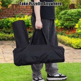 Outdoor Pizza Oven, 12 in Portable Pizza Oven Outdoor, Wood Pellet Pizza Ovens with Pizza Stone, Pizza Peel, Thermometer and Carry Bag, Stainless Steel Pizza Maker Grill for Outside Backyard Camping