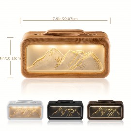 Double Nozzle Design of Snow Mountain Fumigation Machine Two Spray Modes Can Be Adjusted Three Lights Can Be Freely Changed 20.29oz Large Water Tank Design All Day Moisturizing Is Applicable to Office And Bedroom