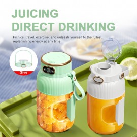 1pc 43.96oz Portable Wireless Juicer with Straw Lid - Compact Battery-Powered Design, Rechargeable Lithium Battery, 10+ Juicing Sessions per Charge