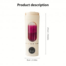 New household 23.67oz crushed ice juicer cup USB charging portable juicer outdoor portable cup 12 blade blade juicer