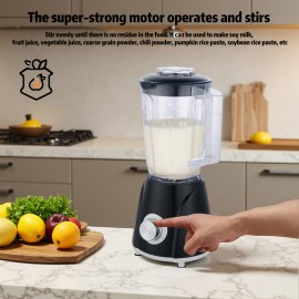 54.1oz Capacity Fruit Juicer, Automatic Juicer, Blender, Mixer, Make Juice, Milkshake, Soy Milk, Thickened PC Cup, High Power Juicer, Household Good Item, Household, Dormitory, Button Control, Breakfast Machine