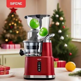 Cold Press Juicer Machine, SiFENE Slow Masticating Juicer, 83mm Wide Chute For Whole Fruits & Vegetables, Easy To Clean, High Yield, Non BPA, Gray