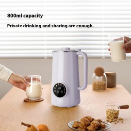 Mini Soybean Milk Maker, Portable Soy Milk Machine With 8 Functions, Juicer Maker, Free Filtering, Self Cleaning And 110V For Household