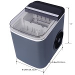 Portable Countertop Ice Maker Machine with Self-Cleaning Function, 9 Cubes in 6 Mins, 26 lbs/Day, Compact Design with Basket & Scoop, 165W High-Efficiency, 110-120V, US Plug for Home & Kitchen Use, Ice Maker Machine for Countertop, Kitchen Appliance, Modern Kitchenware, Durable Construction, Home Appliance, Sleek Appliance, Sturdy Build, Small Space Living